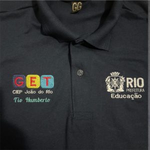 Camisa polo bordada (sua logomarca)