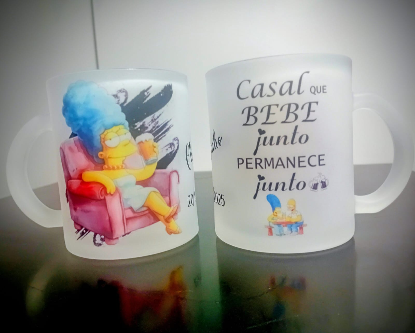 Caneca de chopp jateada 320ml - Imagem 6