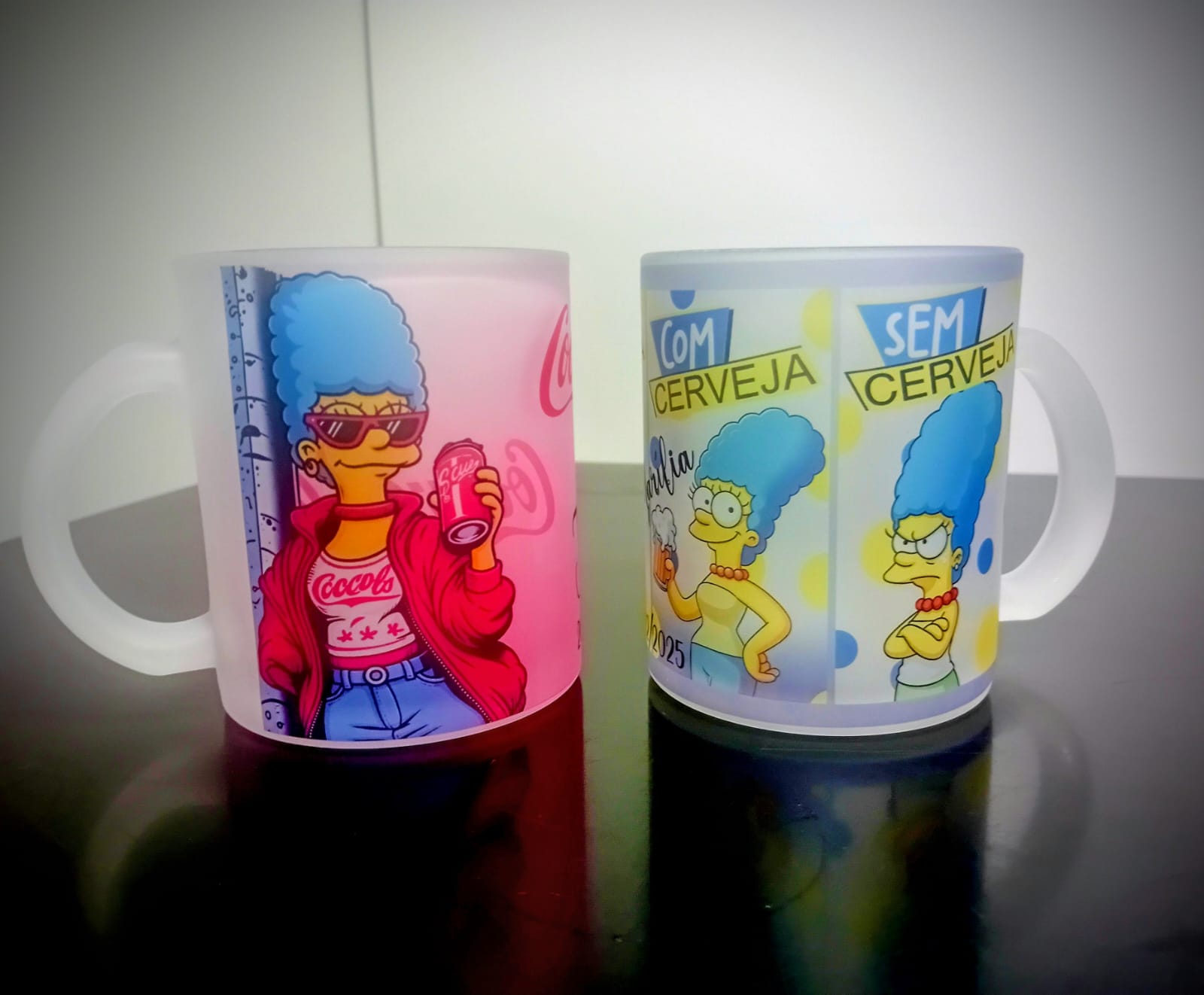 Caneca de chopp jateada 320ml - Imagem 3