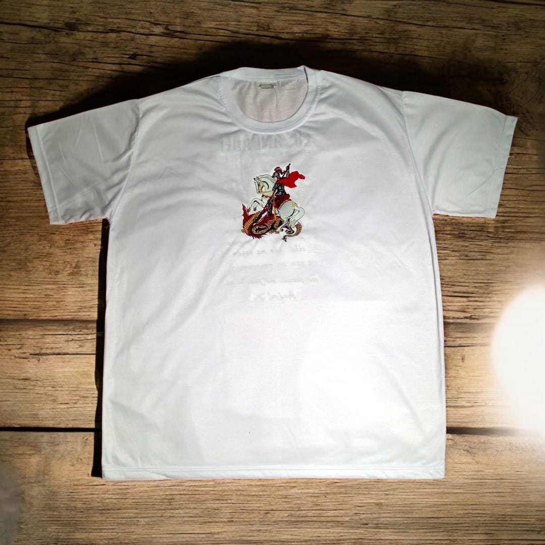 Camiseta personalizada 100% algodão (bordado) - Unissex - Imagem 3