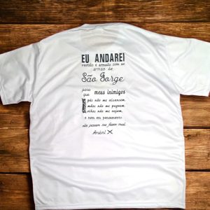 Camiseta personalizada 100% algodão (bordado) - Unissex