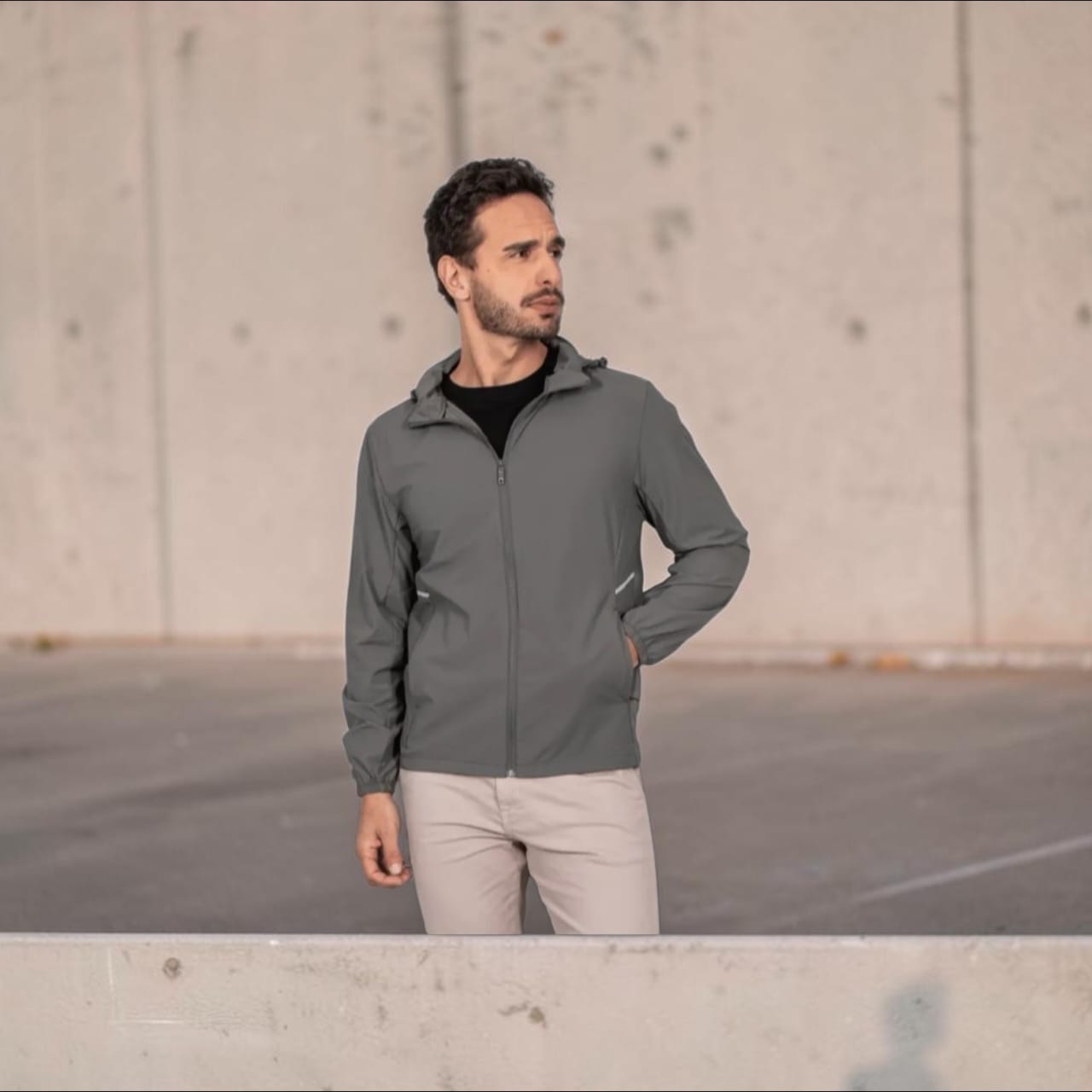 Jaqueta Masculina Corta-Vento com sua logomarca - Imagem 3