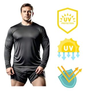 Camisa manga longa Dryfit personalizada - segunda pele (proteção UV)