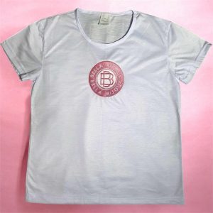 KIT 2 CAMISAS BABY LOOK BORDADA COM SUA LOGOMARCA