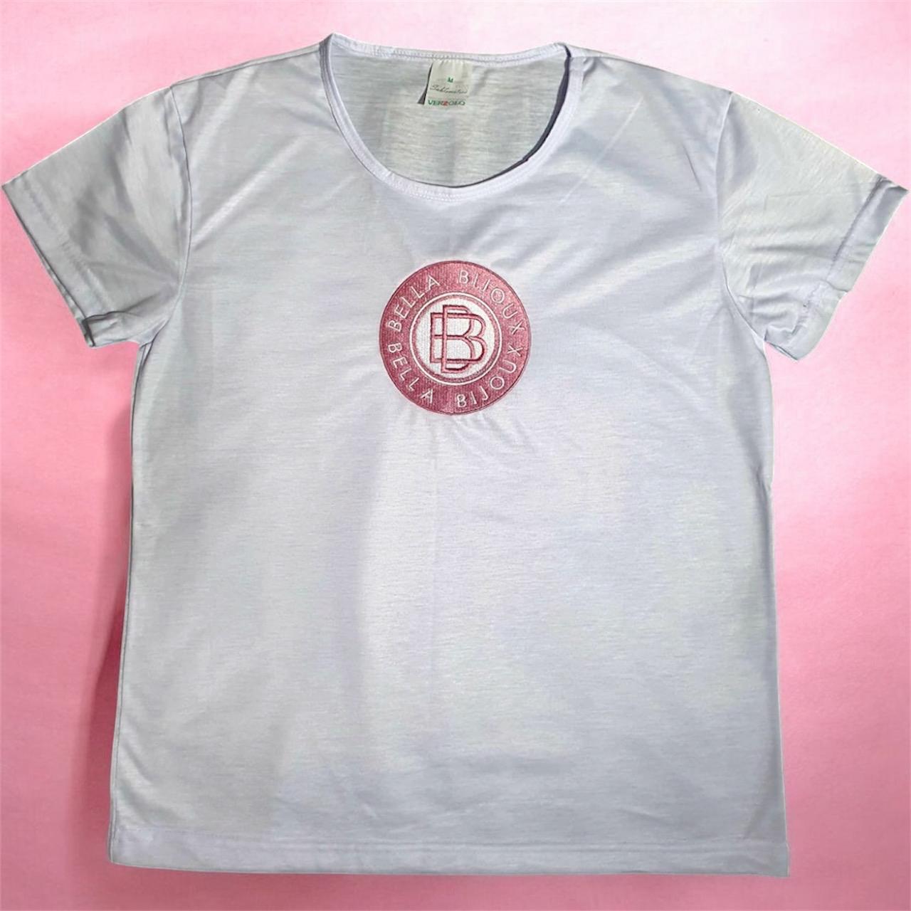 KIT 2 CAMISAS BABY LOOK BORDADA COM SUA LOGOMARCA - Imagem 2
